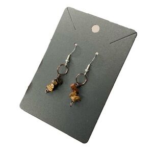 Brown tiger eye earrings